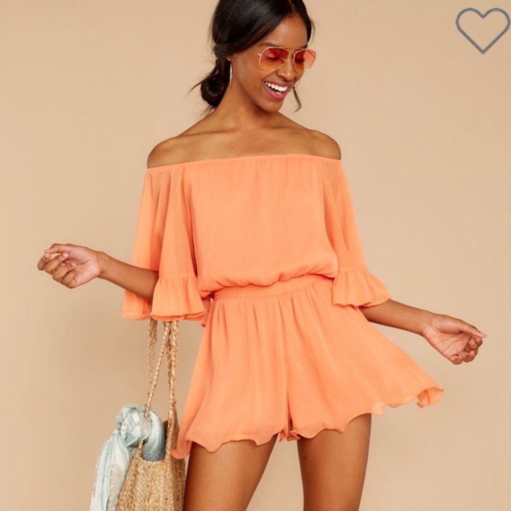Endless Rose: A Little Diddy Light Orange Romper